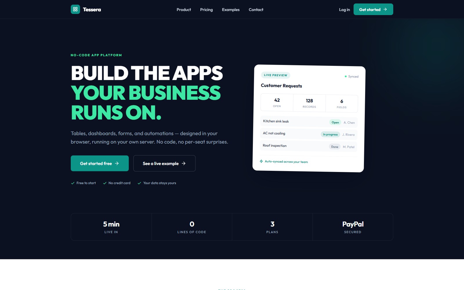 Screenshot of Tessera